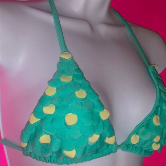 Lolli Swimwear Dots Triangle Bikini Top nwt‎ - Picture 3 of 8